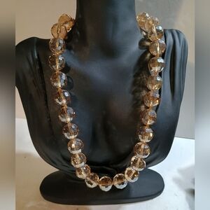 Crystal Necklace with Shimmering Beads